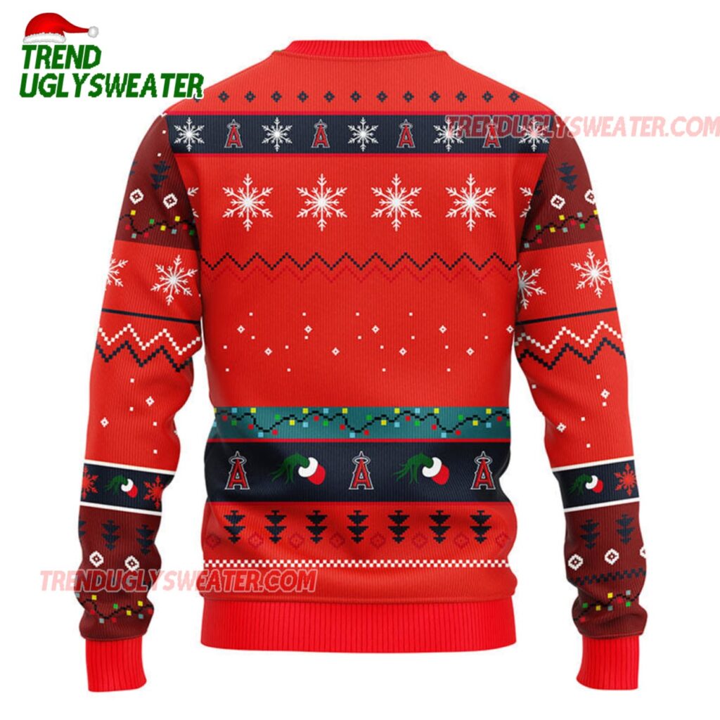 MLB Los Angeles Angels 12 Grinch Xmas Day Ugly Christmas Sweater 2