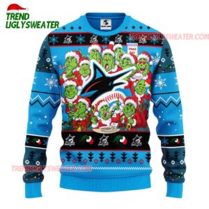 MLB Miami Marlins 12 Grinch Xmas Day Ugly Christmas Sweater 1