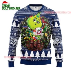 MLB Minnesota Twins Grinch Hug Ugly Christmas Sweater 1