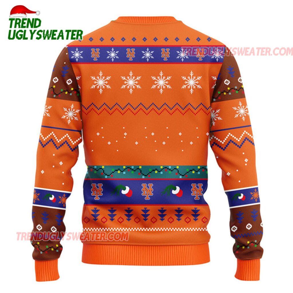 MLB New York Mets 12 Grinch Xmas Day Ugly Christmas Sweater 2