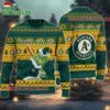 MLB Oakland Athletics Grinch Stolen Ugly Christmas Sweater 1