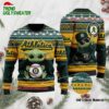 MLB Oakland Athletics Snoopy Dabbing Holiday Ugly Christmas Sweater 1