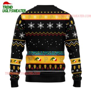 MLB Pittsburgh Pirates 12 Grinch Xmas Day Ugly Christmas Sweater 2