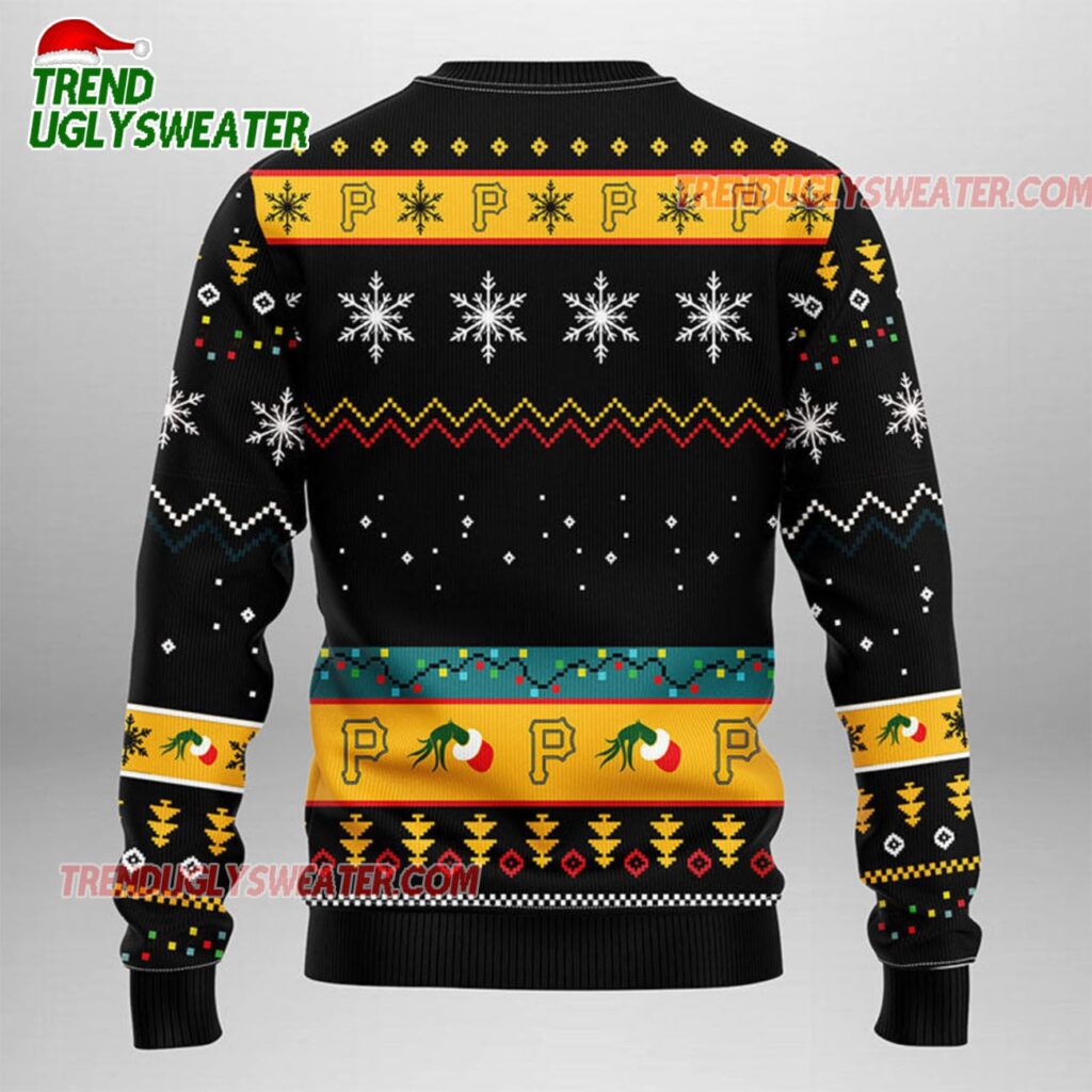MLB Pittsburgh Pirates Grinch Ugly Christmas Sweater 2