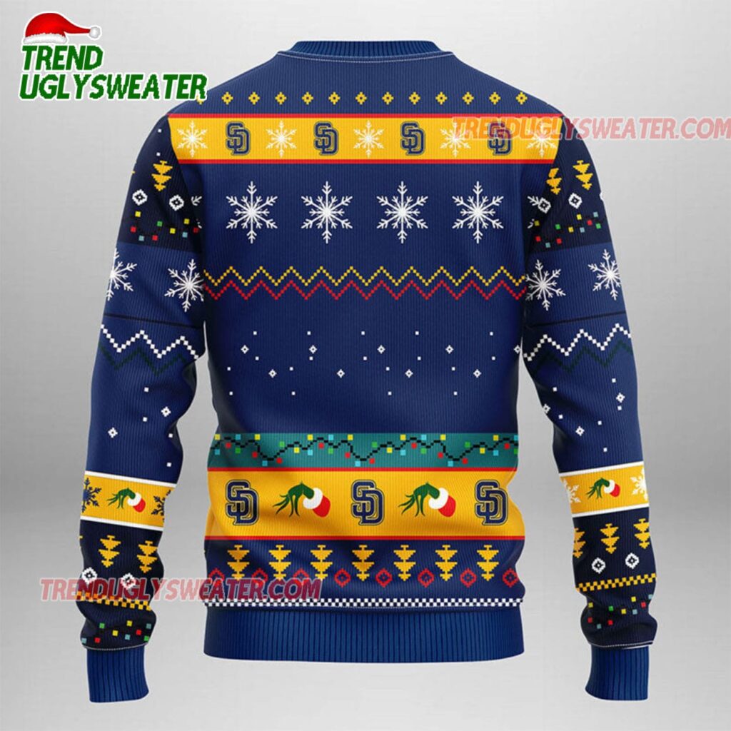 MLB San Diego Padres Grinch Ugly Christmas Sweater 2