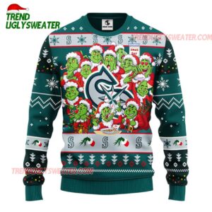MLB Seattle Mariners 12 Grinch Xmas Day Ugly Christmas Sweater 1