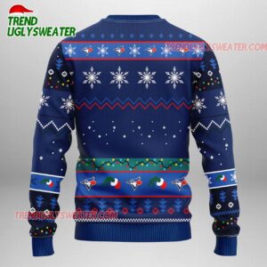 MLB Toronto Blue Jays Grinch Hand Ugly Christmas Sweater 2
