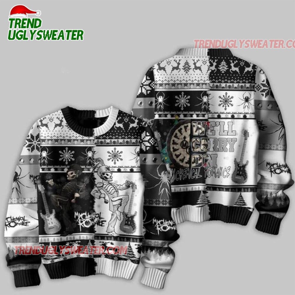 My Chemical Romance Well Carry On 2025 Christmas Ugly Sweater