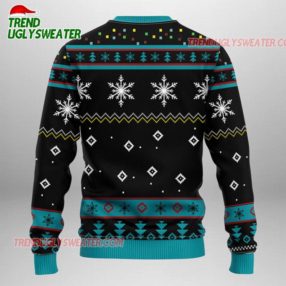 NHL San Jose Sharks Funny Grinch Ugly Christmas Sweater 2