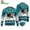 NHL San Jose Sharks Santa Hat On Logo Ugly Christmas Sweater 1