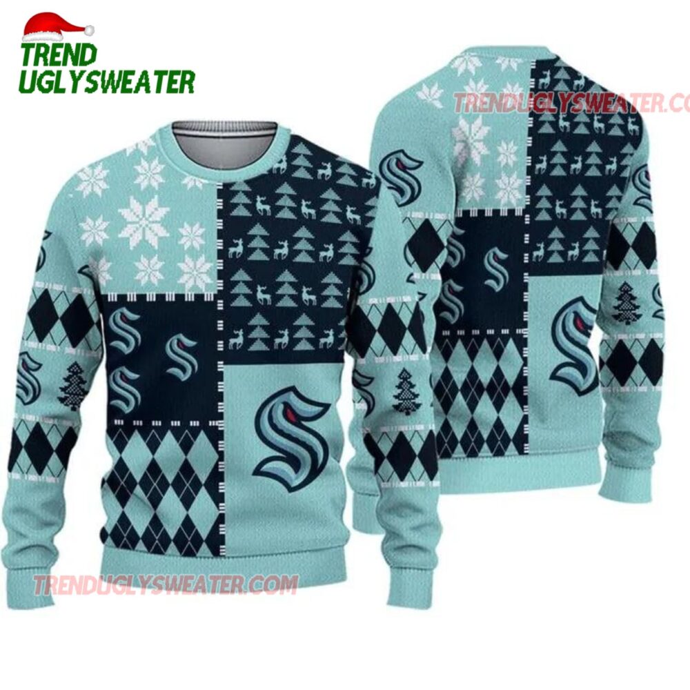 NHL Seattle Kraken Ice Hockey Ugly Christmas Sweater 1