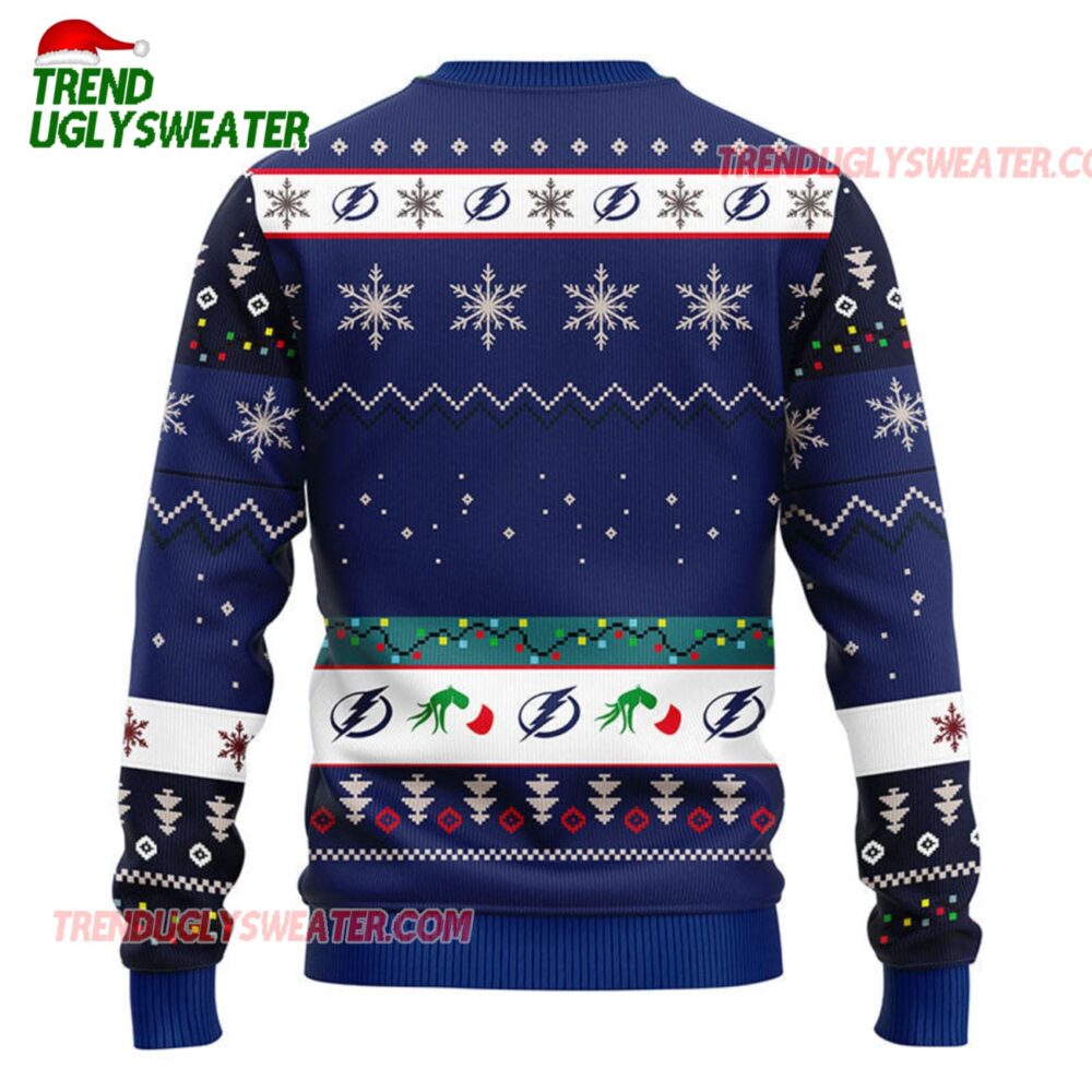 NHL Tampa Bay Lightning Grinch Hand Ugly Christmas Sweater 2