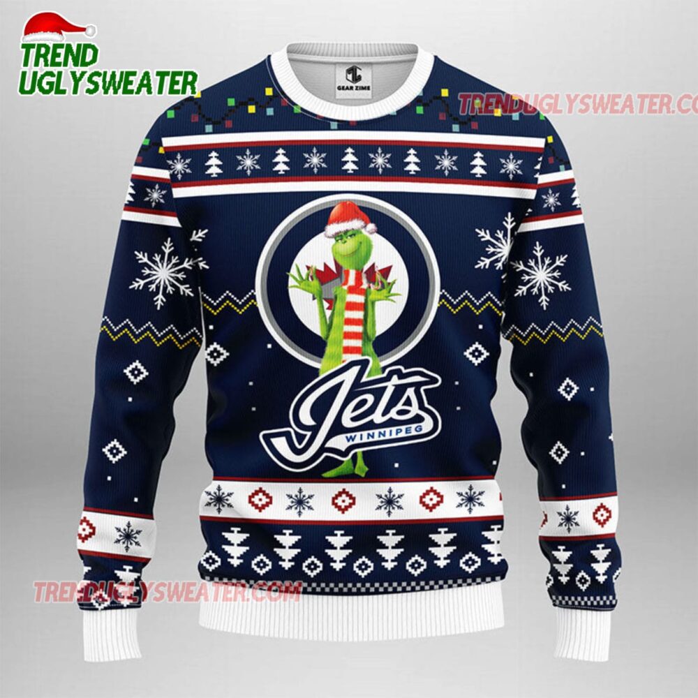 NHL Vancouver Canucks Funny Grinch Ugly Christmas Sweater 1