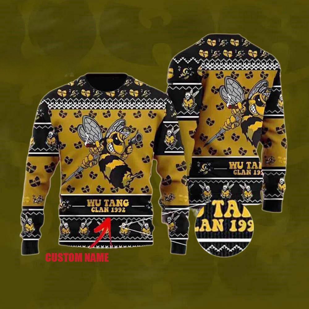 Wu Tang Clan Killer Bee Custom Ugly Christmas Sweater