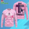 Dallas Cowboys 2025 NFL My God Is Stronger Than Breast Cancer Chritmas Sweater 2 Dallas Cowboys 2025 NFL My God Is Stronger Than Breast Cancer Chritmas Sweater