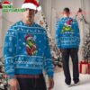 Personalized Detroit Lions NFL Team Color Grinch Ugly Christmas Sweater
