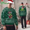 Personalized New York Jets NFL Team Color Grinch Ugly Christmas Sweater 2 Personalized New York Jets NFL Team Color Grinch Ugly Christmas Sweater