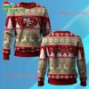 2025 49ers Reindeer Football Christmas Ugly Sweater 1