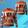 2025 Christmas Bengals Festive Reindeer Tree Ugly Sweater 1