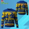 2025 Christmas La Rams Festive Reindeer Tree Ugly Sweater 1