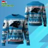 2025 Christmas Panthers Festive Reindeer Tree Ugly Sweater 1