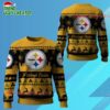 2025 Christmas Steelers Festive Reindeer Tree Ugly Sweater 1