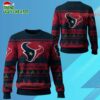 2025 Christmas Texans Festive Reindeer Tree Ugly Sweater 1