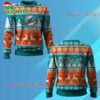 2025 Dolphins Reindeer Football Christmas Ugly Sweater 1