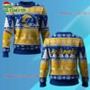 2025 Rams Reindeer Football Christmas Ugly Sweater 1