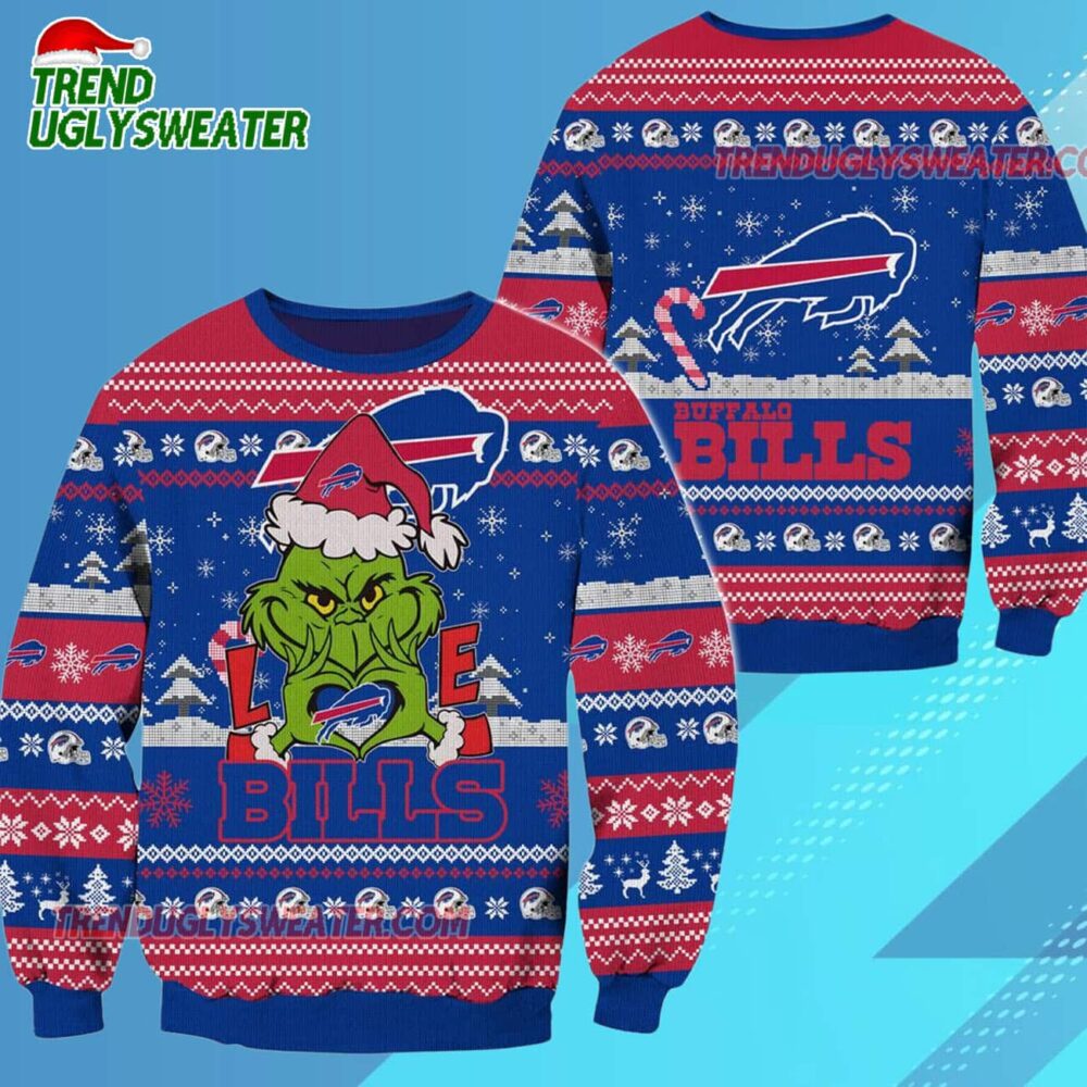 Buffalo Bills Nfl Grinch Football Limited Ugly Christmas Sweater