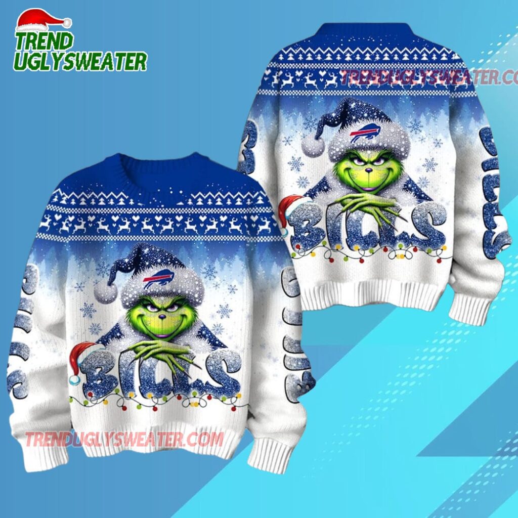 Buffalo Bills Nfl X The Grinch 2025 Edition Ugly Christmas Sweater