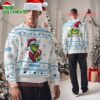 Personalized Carolina Panthers Nfl Grinch Santa Hats Ugly Christmas Sweater 2 Carolina Panthers Nfl Grinch Santa Hats Ugly Christmas Sweater
