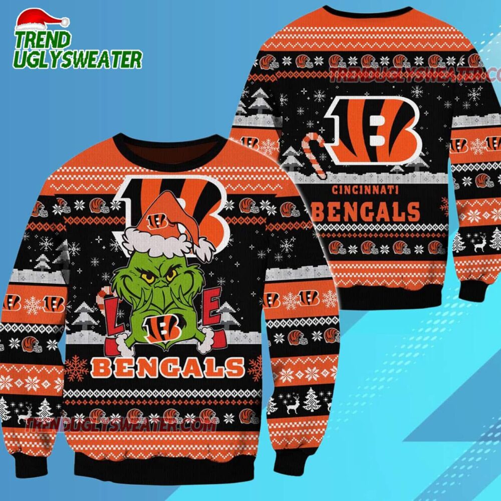 Cincinnati Bengals Nfl Grinch Football Limited Ugly Christmas Sweater