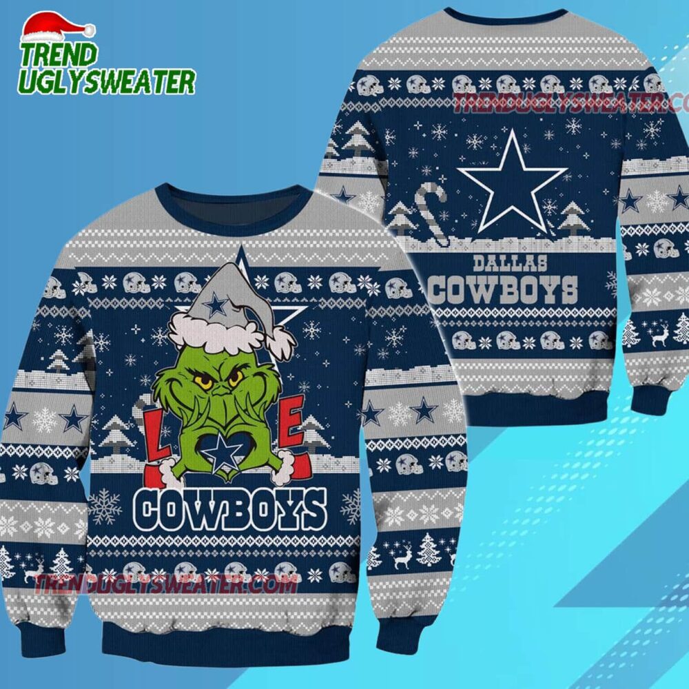 Dallas Cowboys Nfl Grinch Football Limited Ugly Christmas Sweater