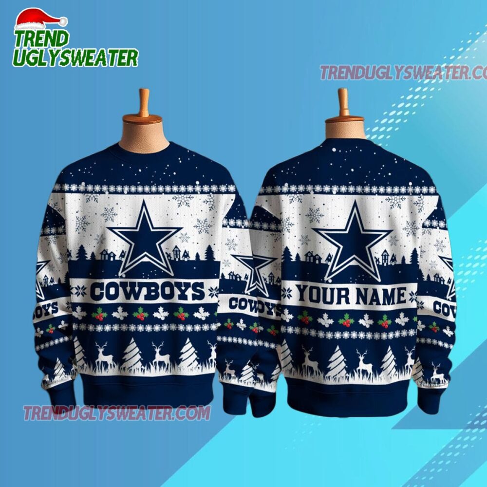 Dallas Cowboys Nfl Snow Ugly Christmas Sweater