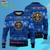 Denver Nuggets Snowfall Hoops Ugly Christmas Sweater 1 Denver Nuggets Snowfall Hoops Ugly Christmas Sweater 1