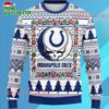 Grateful Dead X Nfl Indianapolis Colts Stealie Logo Ugly Christmas Sweater 2 Grateful Dead X Nfl Indianapolis Colts Stealie Logo Ugly Christmas Sweater 1