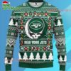 Grateful Dead X Nfl New York Jets Stealie Logo Ugly Christmas Sweater 1