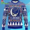 Grateful Dead X Nhl St Louis Blues Stealie Logo Ugly Christmas Sweater 3 Grateful Dead X Nhl St Louis Blues Stealie Logo Ugly Christmas Sweater 1