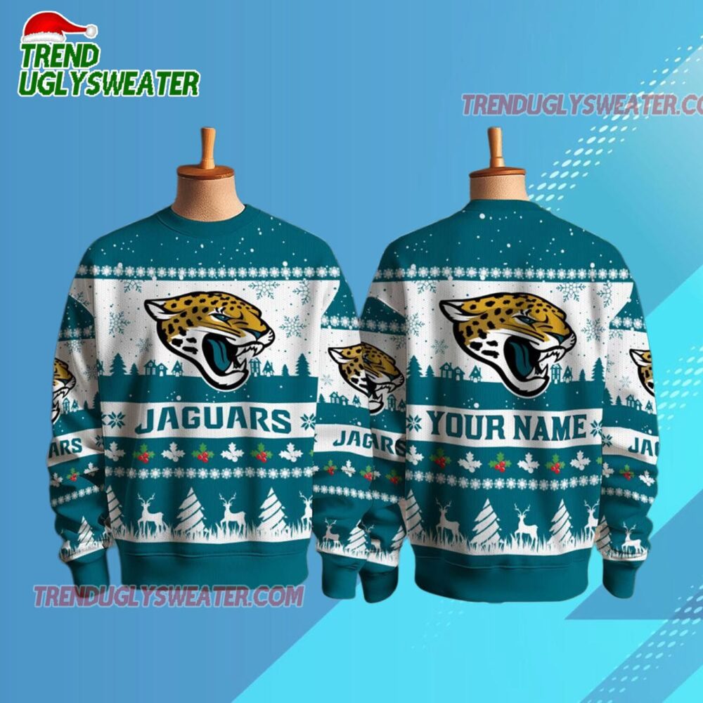 Jacksonville Jaguars Nfl Snow Ugly Christmas Sweater
