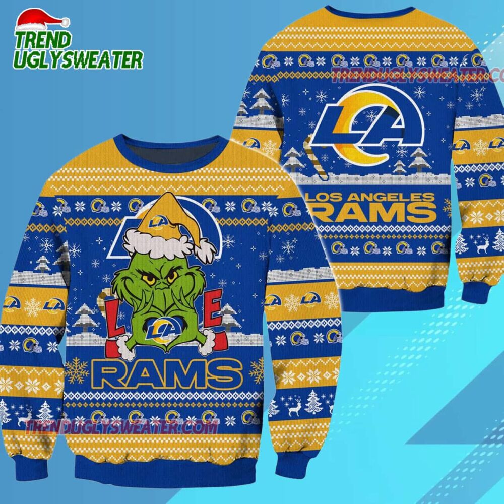 Los Angeles Rams Nfl Grinch Football Limited Ugly Christmas Sweater
