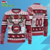 Personalized Ncaa Arkansas Razorbacks Special Reindeer Light Ugly Christmas Sweater 2 Ncaa Arkansas Razorbacks Special Reindeer Light Ugly Christmas Sweater 1