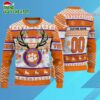 Ncaa Clemson Tigers Special Reindeer Light Ugly Christmas Sweater 1