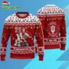Ncaa Indiana Hoosiers Football Ho Ho Ho Ugly Christmas Sweater 1