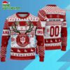 Ncaa Indiana Hoosiers Special Reindeer Light Ugly Christmas Sweater 1