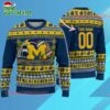Ncaa Michigan Wolverines Logo Team Football Custom Christmas Ugly Sweater 1