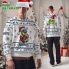 Personalized New England Patriots Nfl Grinch Santa Hats Ugly Christmas Sweater 2 New England Patriots Nfl Grinch Santa Hats Ugly Christmas Sweater
