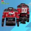 Personalized New Orleans Pelicans Snowy Howl Ugly Christmas Sweater 1 New Orleans Pelicans Snowy Howl Ugly Christmas Sweater 1