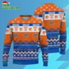 New York Knicks Snowfall Hoops Ugly Christmas Sweater 1