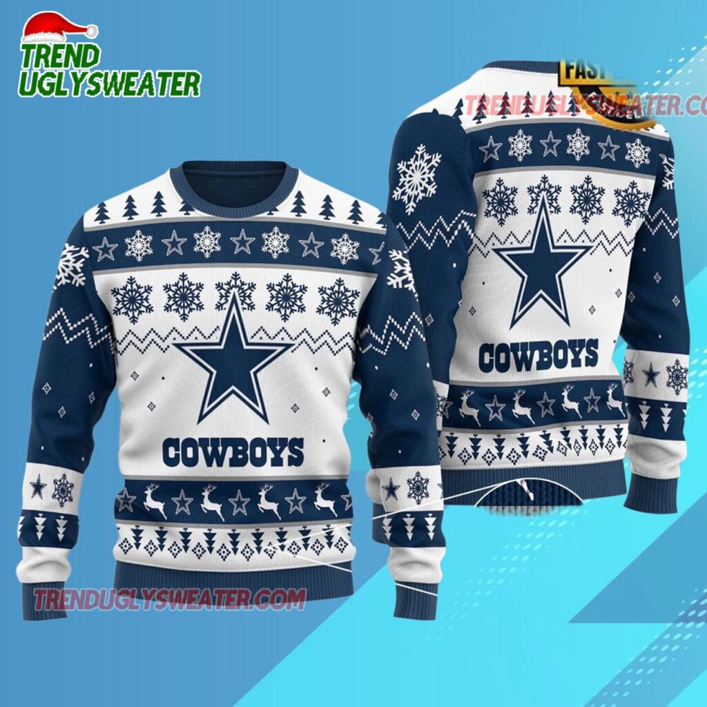 Nfl Dallas Cowboys Limited Edition 2025 Custom Ugly Xmas Sweater